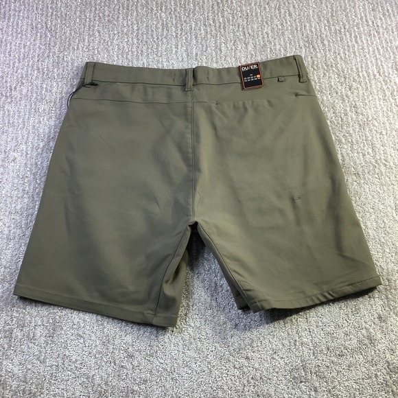 DU/ER Nustretch Shorts Thyme Green Technical Performance Mens Size 32 NWT - Picture 3 of 16